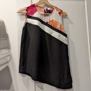 CALVIN KLEIN - WOMEN'S ASYMMETRICAL SHIRT - XS BNWT